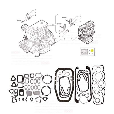 100% Test Auto Parts Full Gasket Kit for IVECO Daily Engine 99477116 S36266-00 99478953
