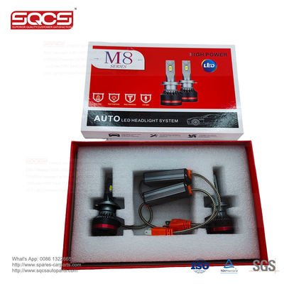 LED Headlight M8 PRO 60W 6500K Auto Lighting Range 200M for H1 H3 H7 H4 H13 H11 9005 880 9006 9V-36V Year 2010-2015 OE No