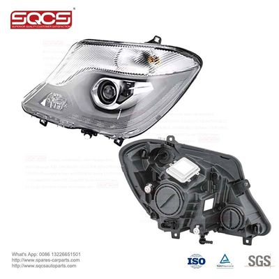 Bulb Shape Code H7 Auto Spare Parts for Mercedes-Benz Sprinter W906 Modified Headlamp Assembly 2006-2013 Daytime LED Streamer Lamp OE 9068202361