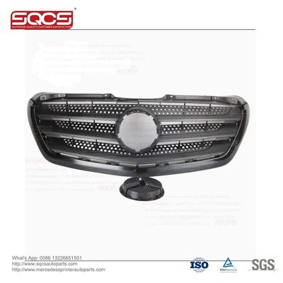 9068800785-1 Car Front Bumper Grill Emblem Black C204 Diamond Grille for Mercedes Benz Sprinter W906 2016-2018 OE 9068800785