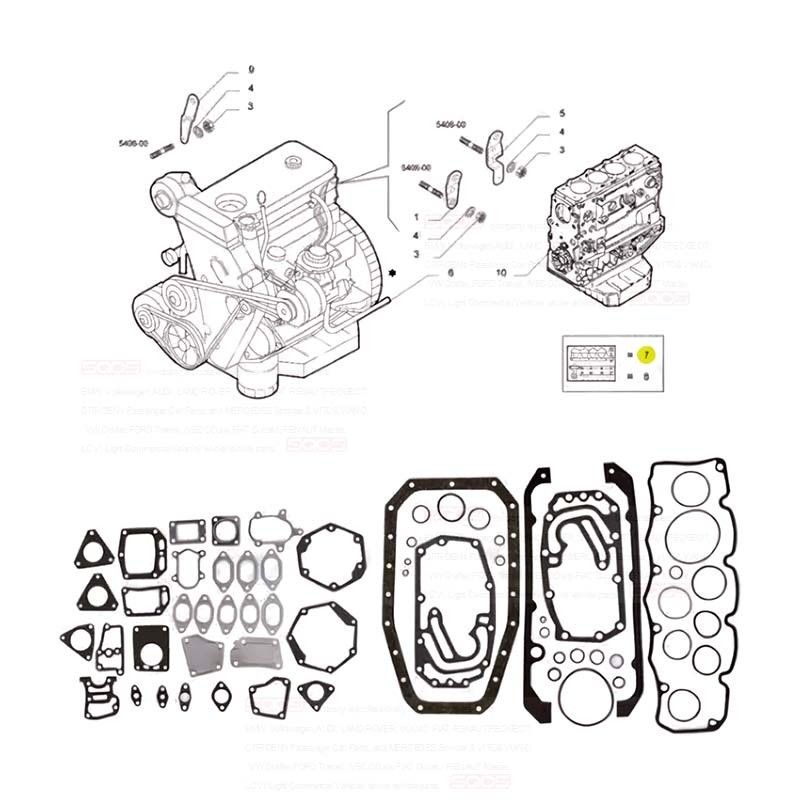 100% Test Auto Parts Full Gasket Kit for IVECO Daily Engine 99477116 S36266-00 99478953